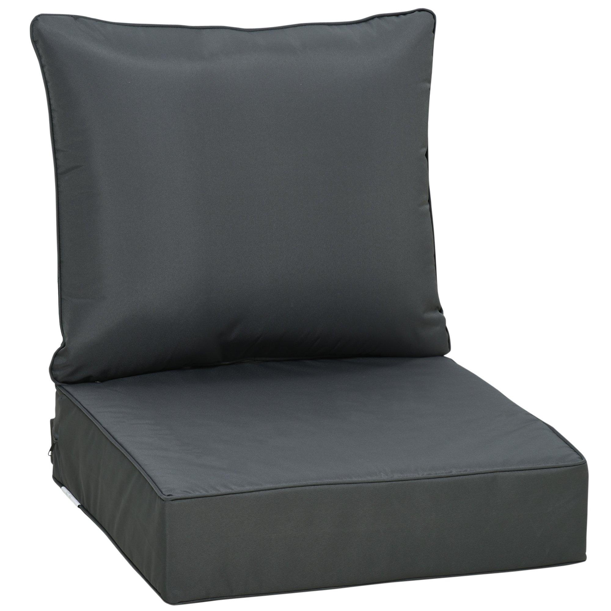 Outdoor Seat and Back Cushion Set, Deep Seating Chair Cushion